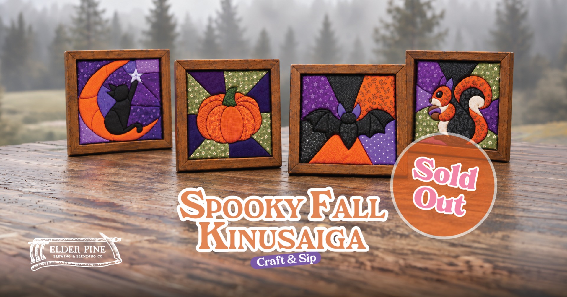Spooky Fall Kinusaiga - Craft and Sip at Elder Pine