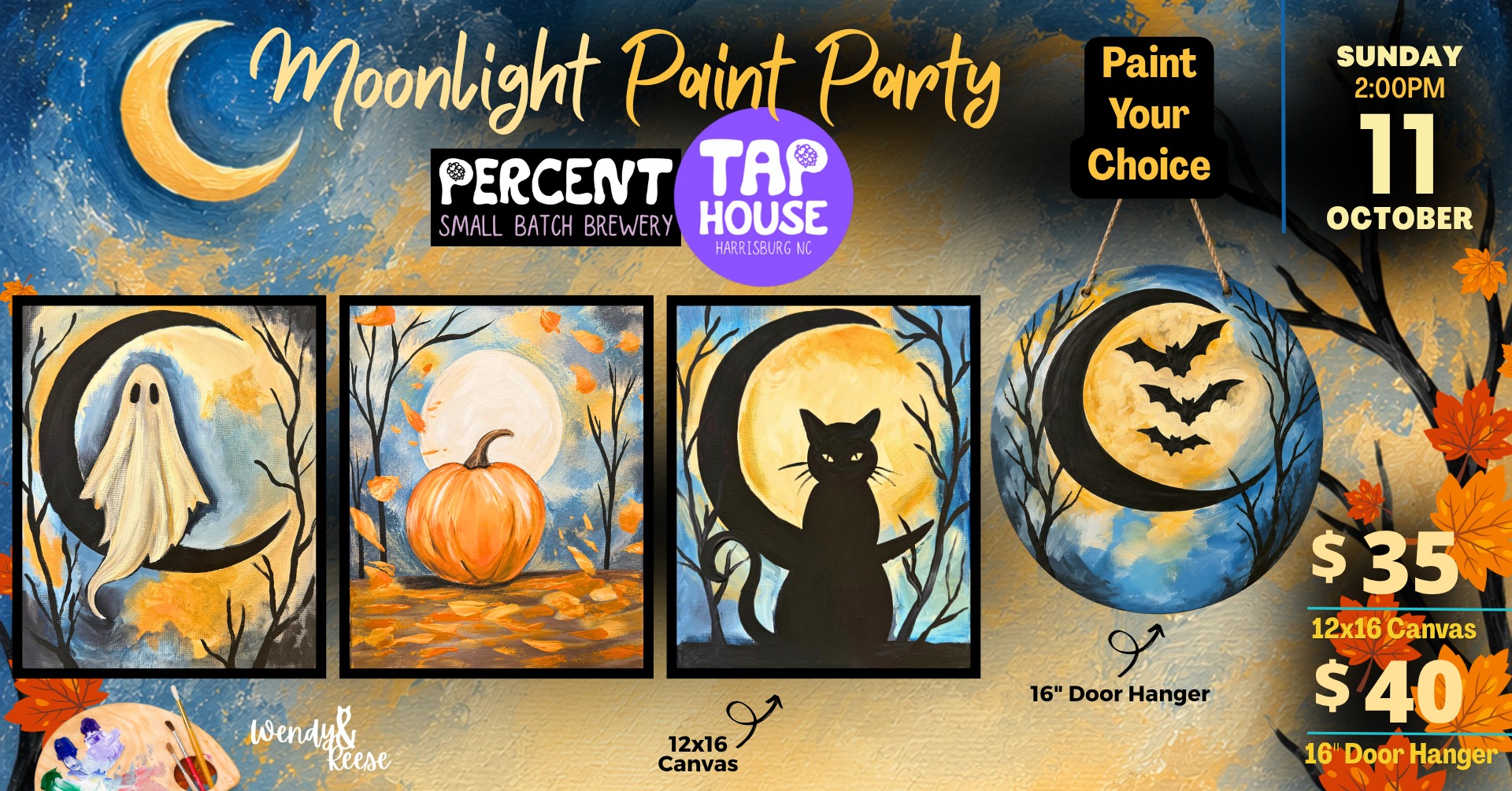 Moonlight Paint Party - Percent Tap House Harrisburg
