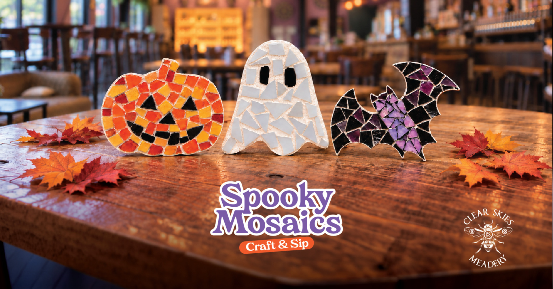 Spooky Mosaics - Craft and Sip at Clear Skies