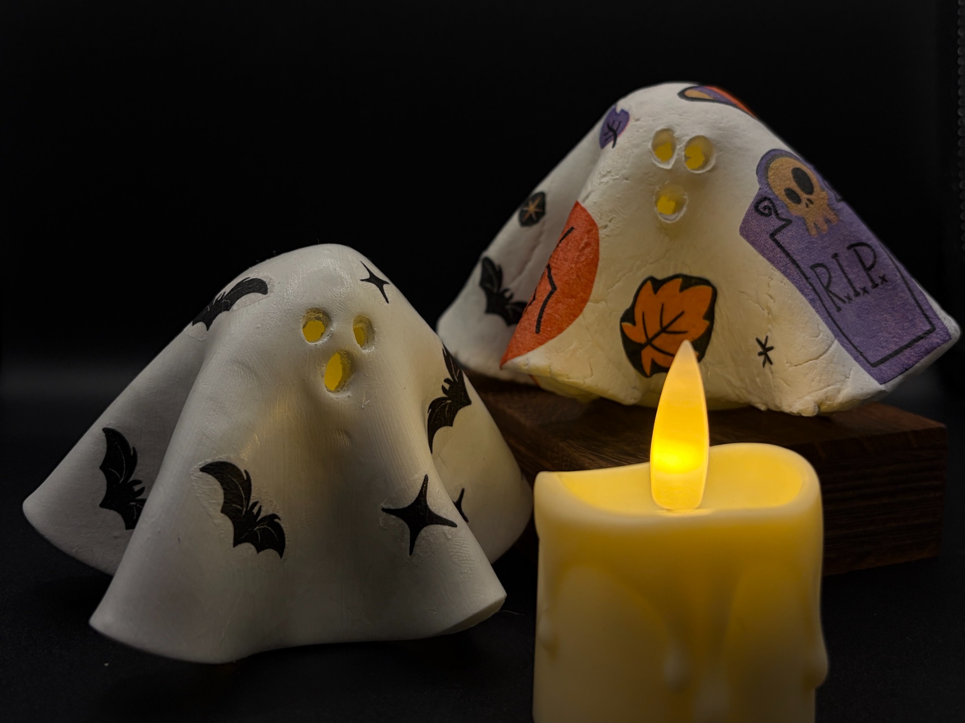Ghost Tea Light Craft Party Ghost Tea Light Craft Party