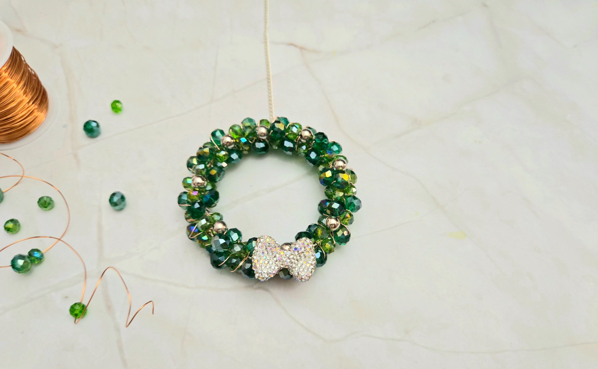 Brews and Bows: Holiday Crystal Wreath Workshop