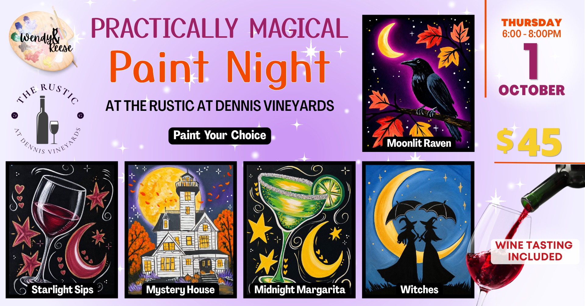 Practically Magical Paint & Sip at The Rustic