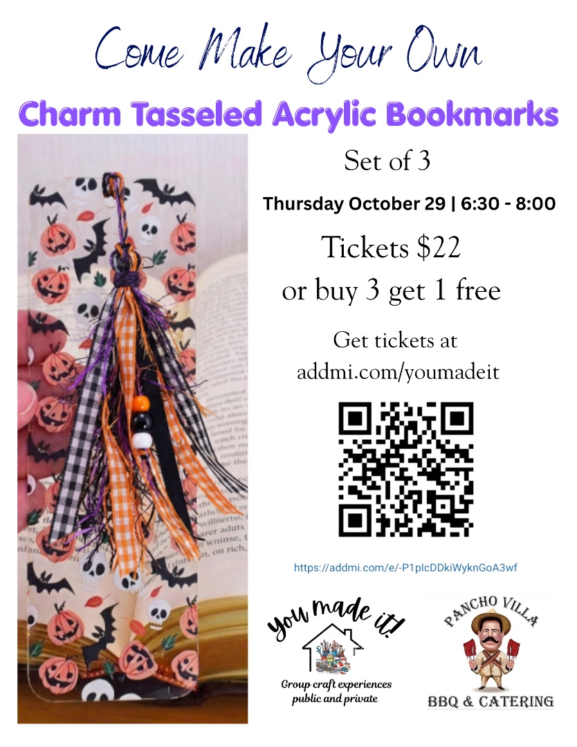Charm Tasseled Acrylic Bookmarks