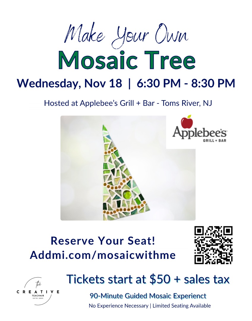 Make Your Own Mosaic Tree at Applebee's, Toms River, NJ