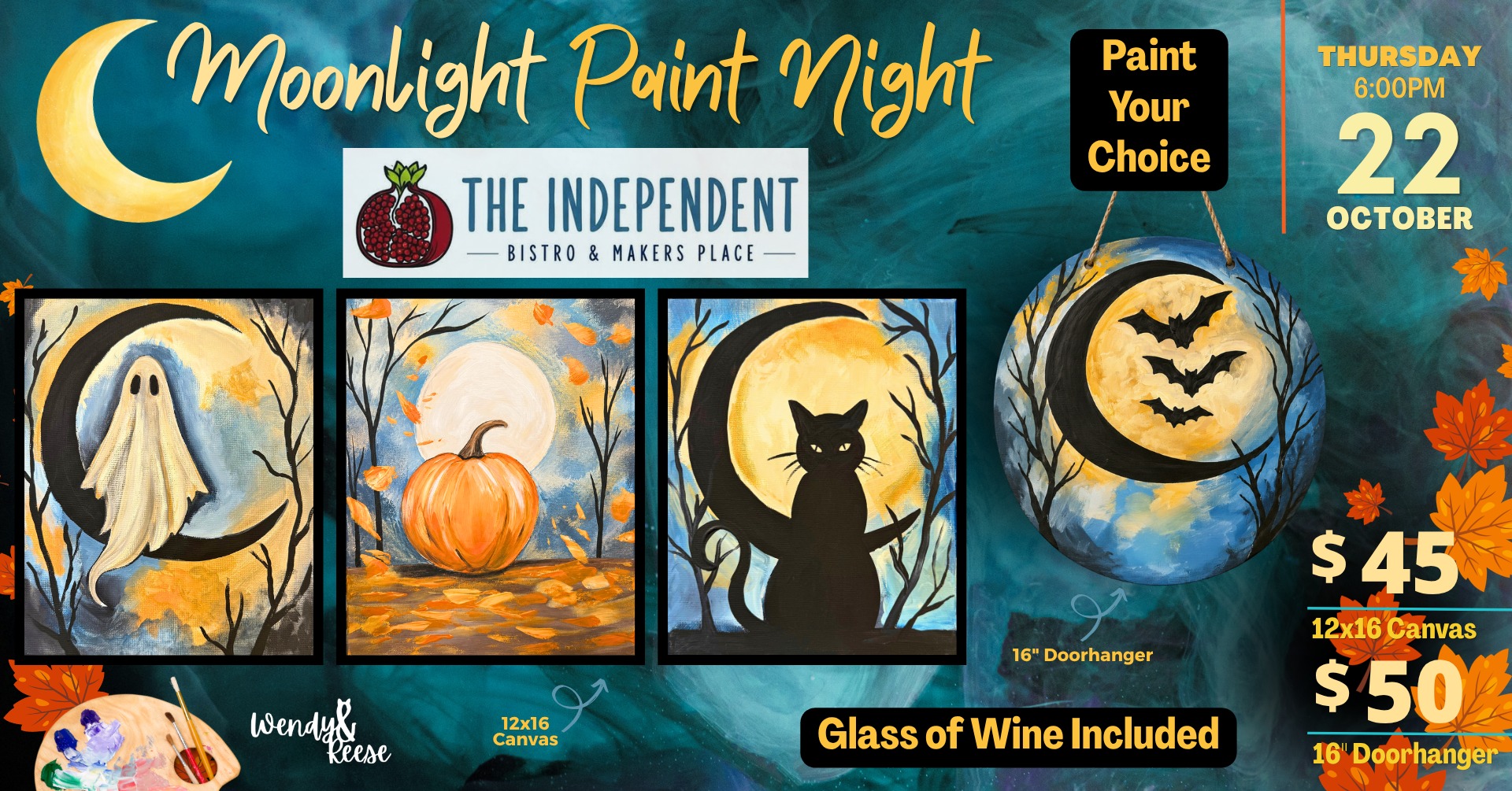 Moonlight Paint Night at The Independent Bistro