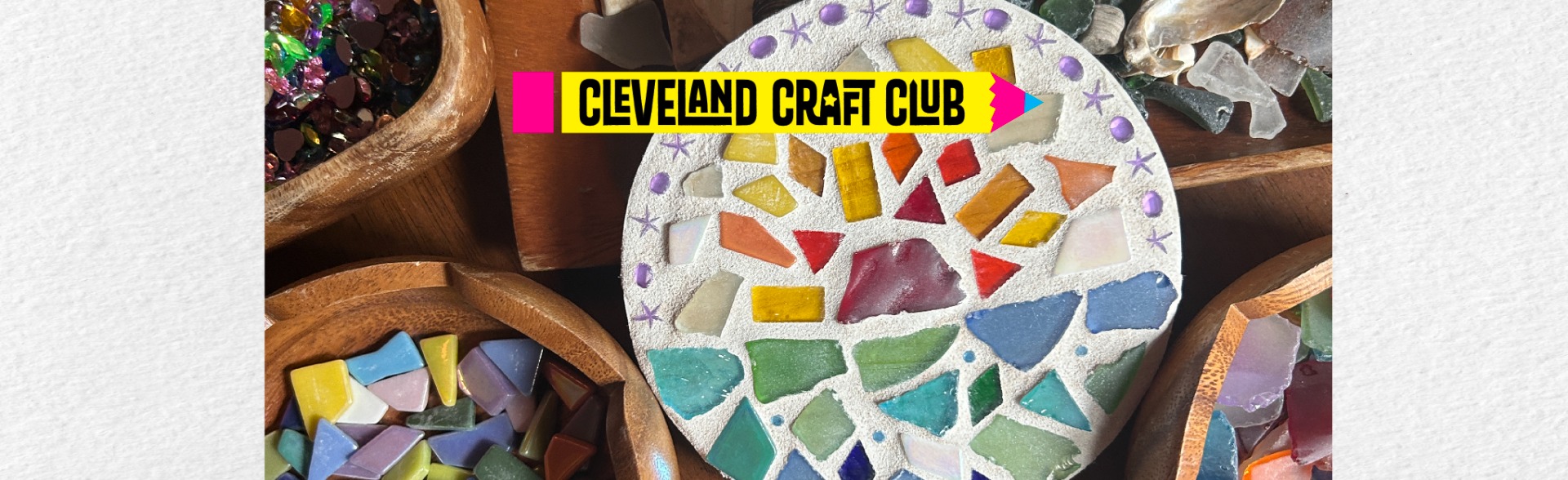 Make Your Own Beach Glass Mosaic Class on Middle Bass Island