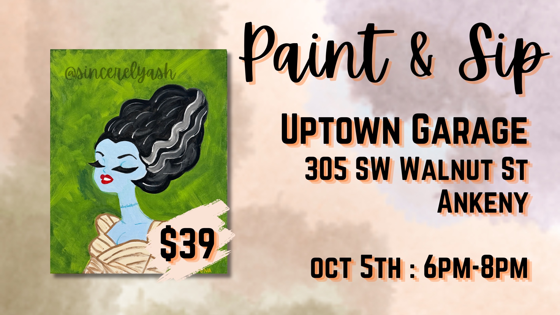 Paint & Sip at Uptown Garage Ankeny