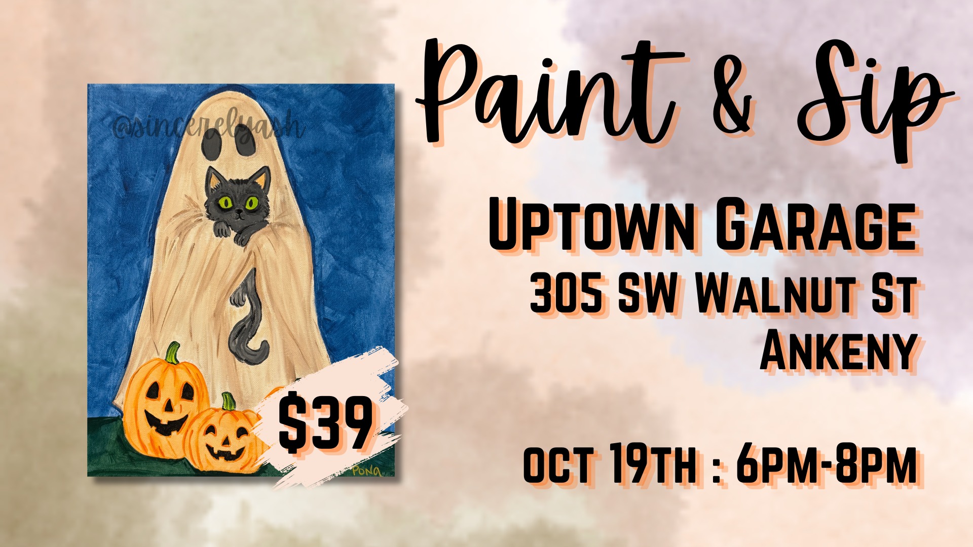 Paint & Sip at Uptown Garage Ankeny