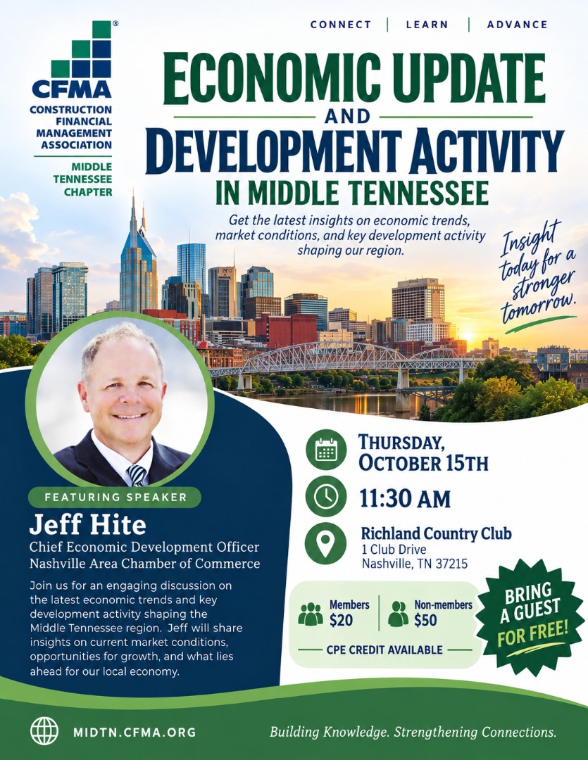 Economic Update & Development Activity in Middle Tennessee
