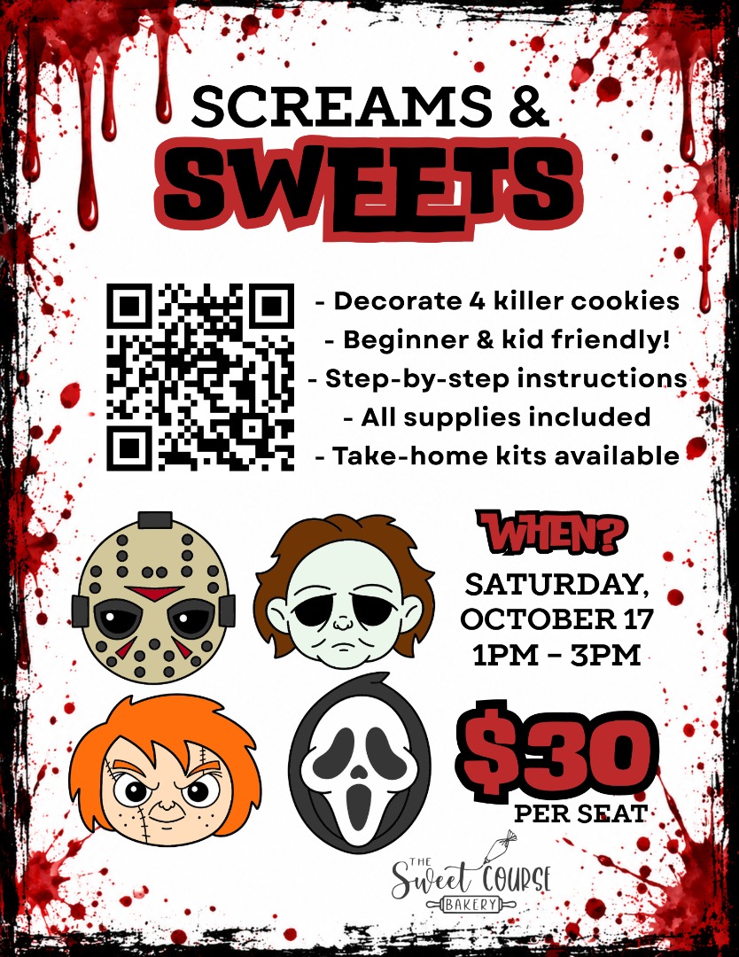 Screams & Sweets Cookie Decorating Class