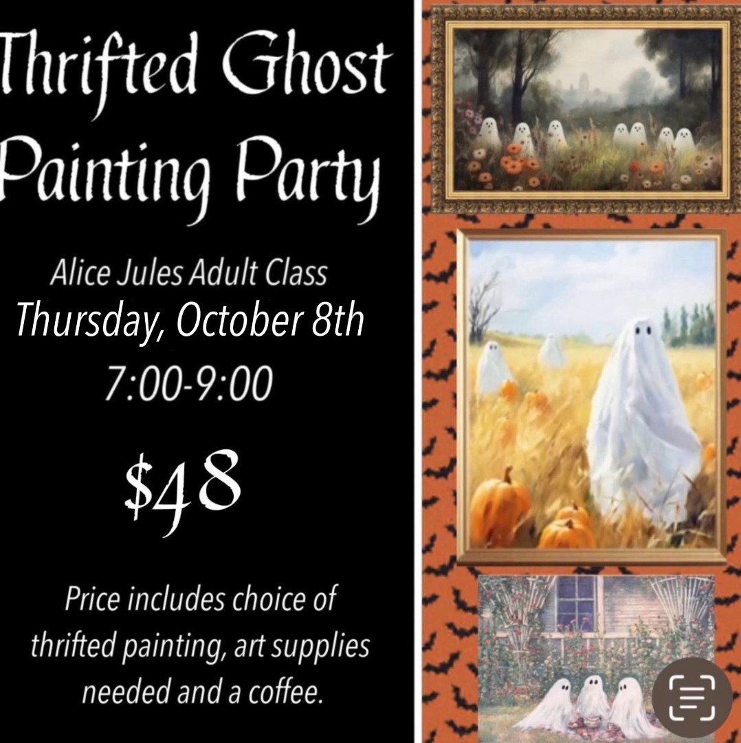 Thrifted Ghost Painting