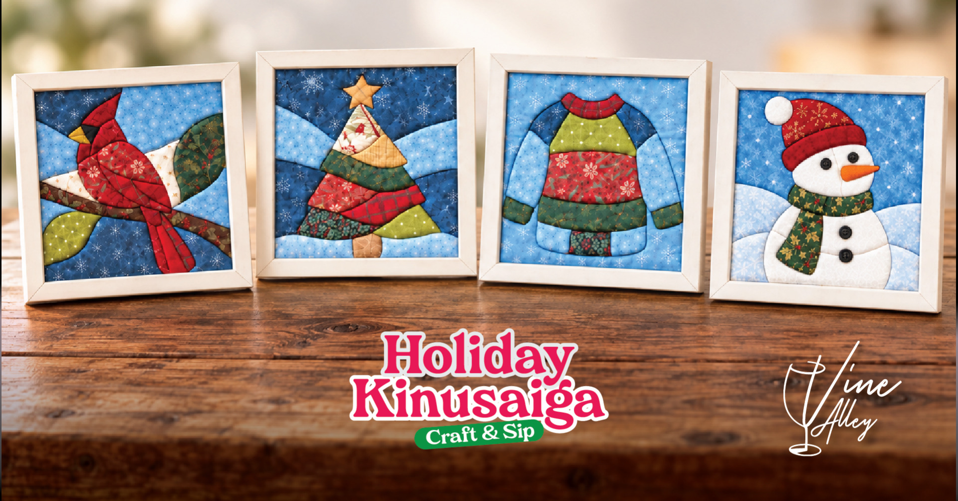 Holiday Kinusaiga - Craft and Sip at Vine Alley