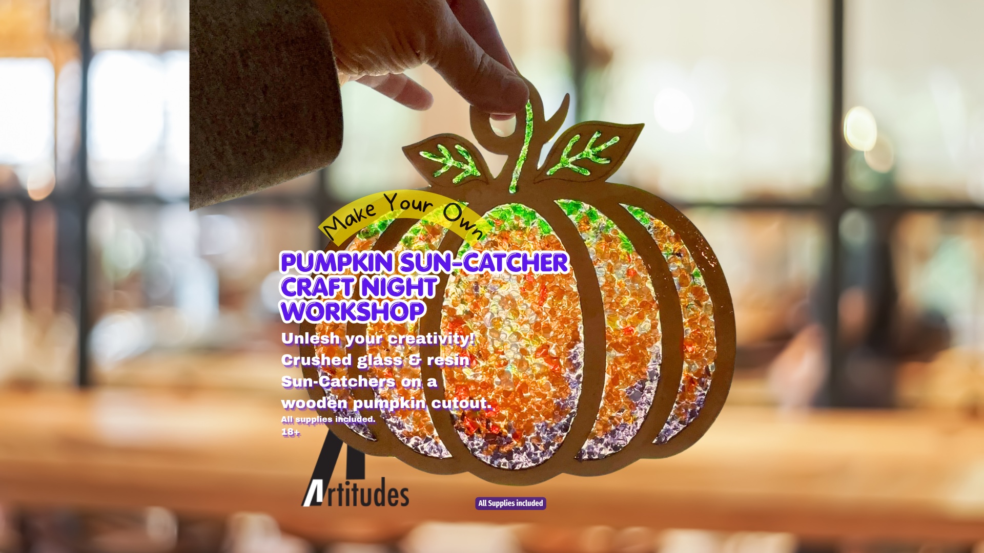 Pumpkin Sun-Catcher Craft Night