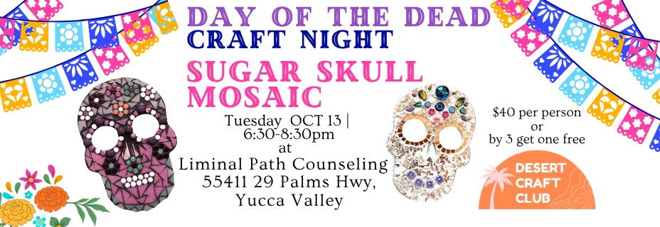 Make a Skull Mosaic In Yucca Valley