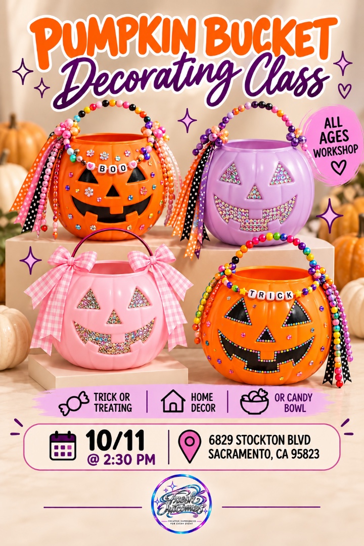 Pumpkin Bucket Decorating Class