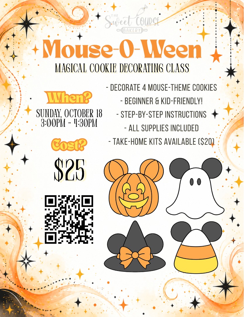 Mouse-O-Ween Cookie Decorating Class