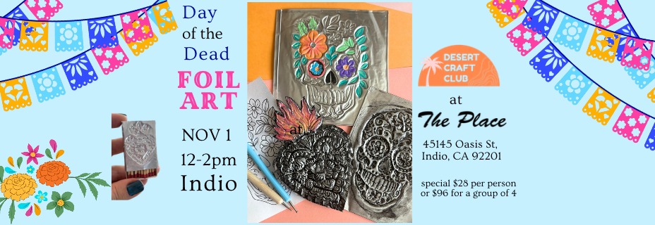 Make Day of the Dead Foil Art Skulls
