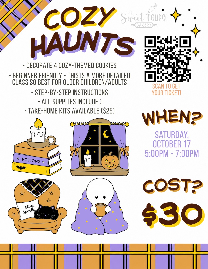 Cozy Haunts Cookie Decorating Class