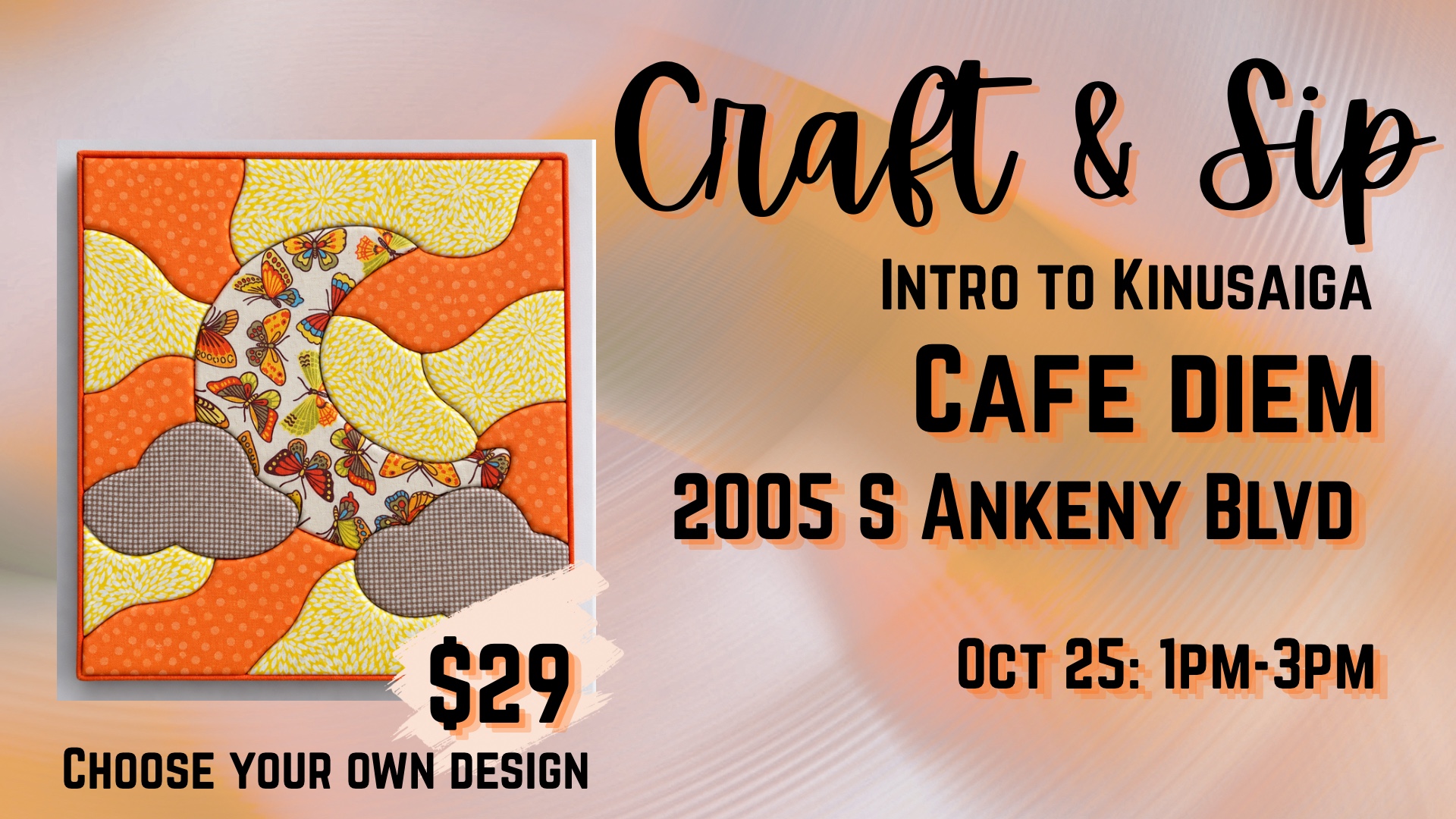 Coffee & Crafts: Intro to Kinusaiga