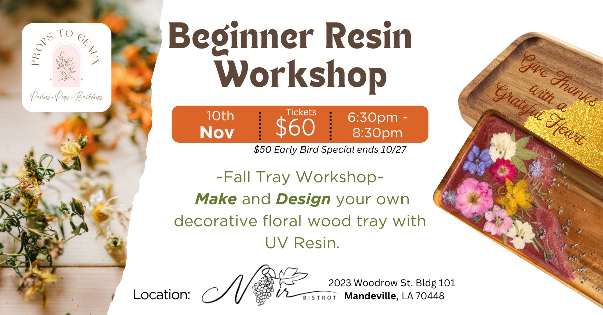 Fall Beginner Resin Workshop
