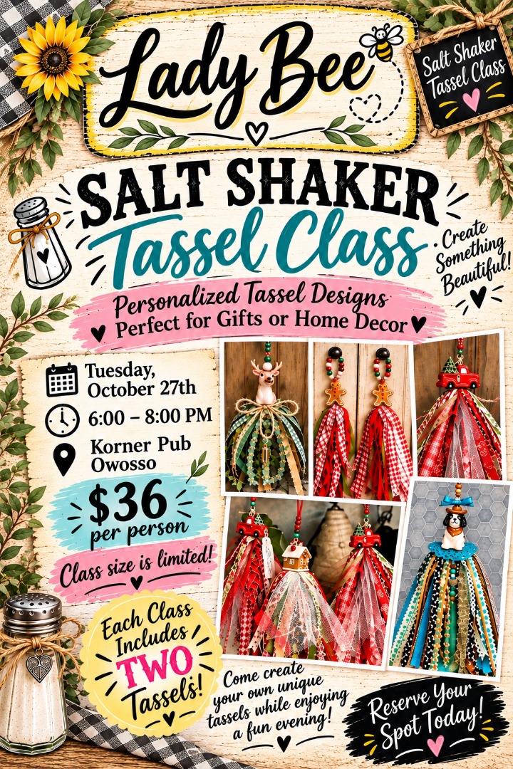 Salt Shaker Tassel Class