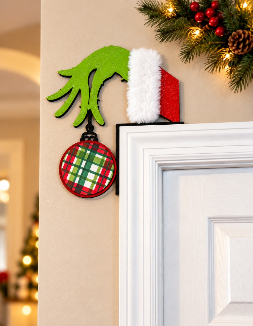 Grinch door corner topper