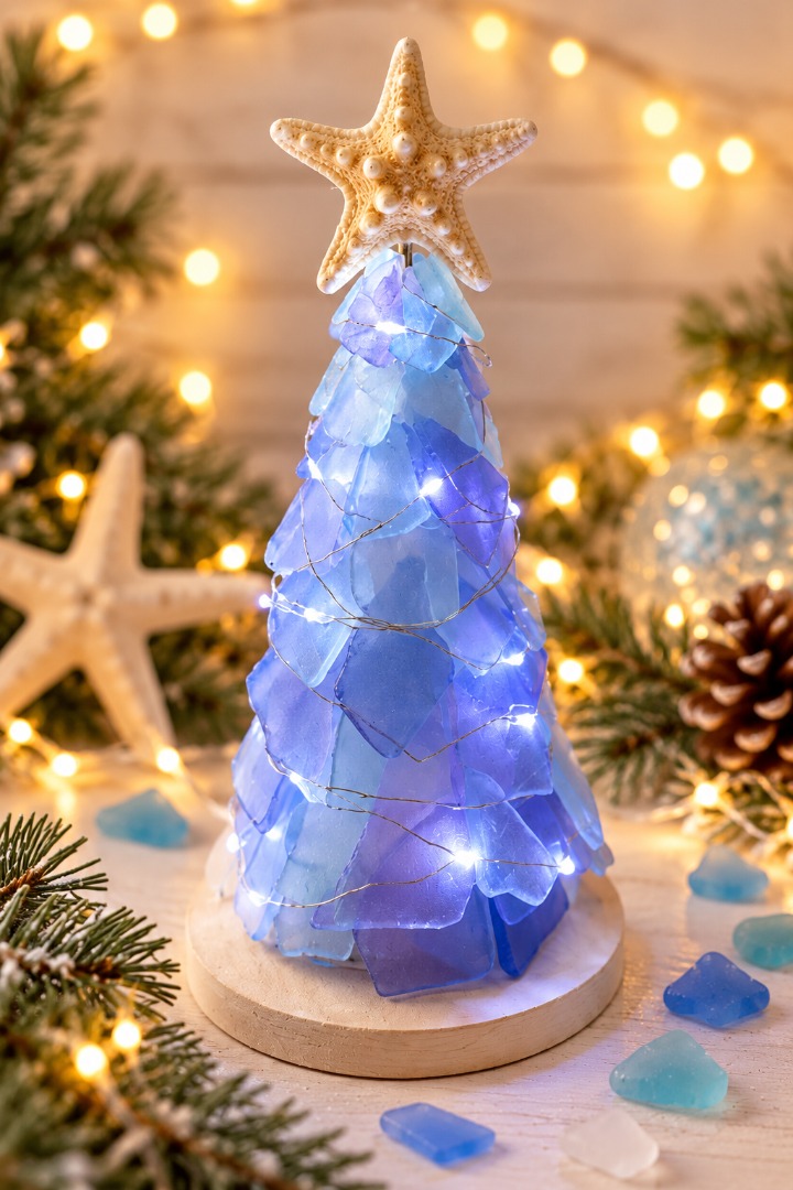 Lit "Sea Glass" Tree Workshop!