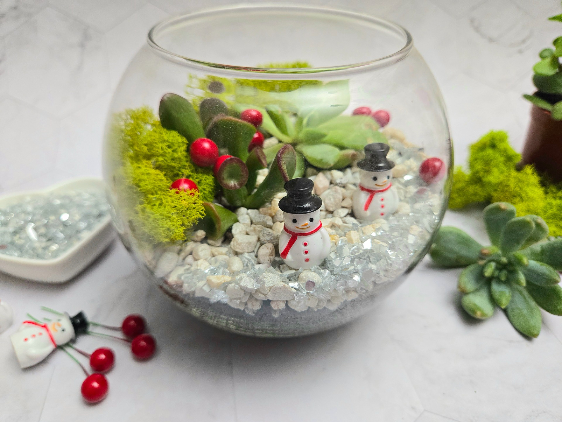 Make a Winter Wonderland Terrarium at BookBurn Cafe