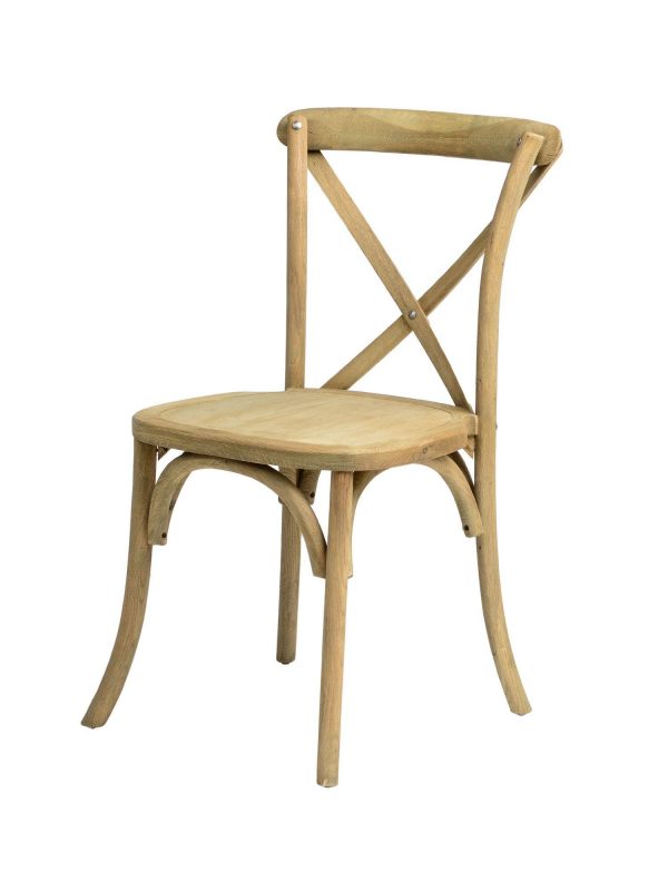 Blonde Wooden - X Back Chair