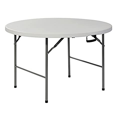 48" Round Folding Table White