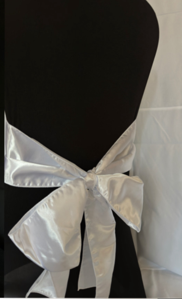 Chair Tie SATIN WHITE