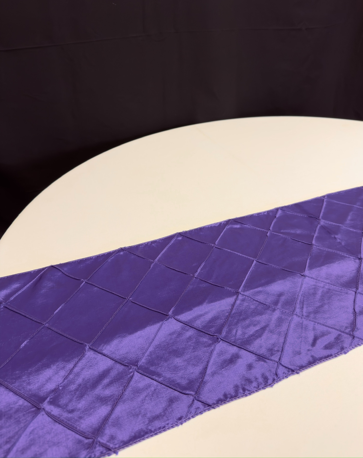 Runner 12"X108" PINTUCK PURPLE