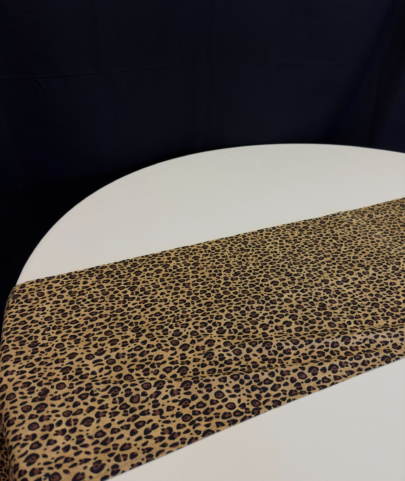 Runner 14"X70" COTTON LEOPARD PRINT