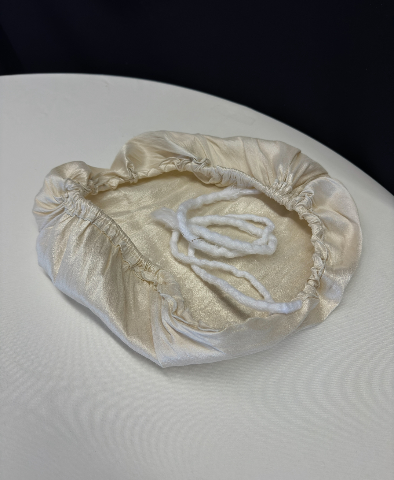 Chair Cover BONNET SHANTUNG SILK VANILLA