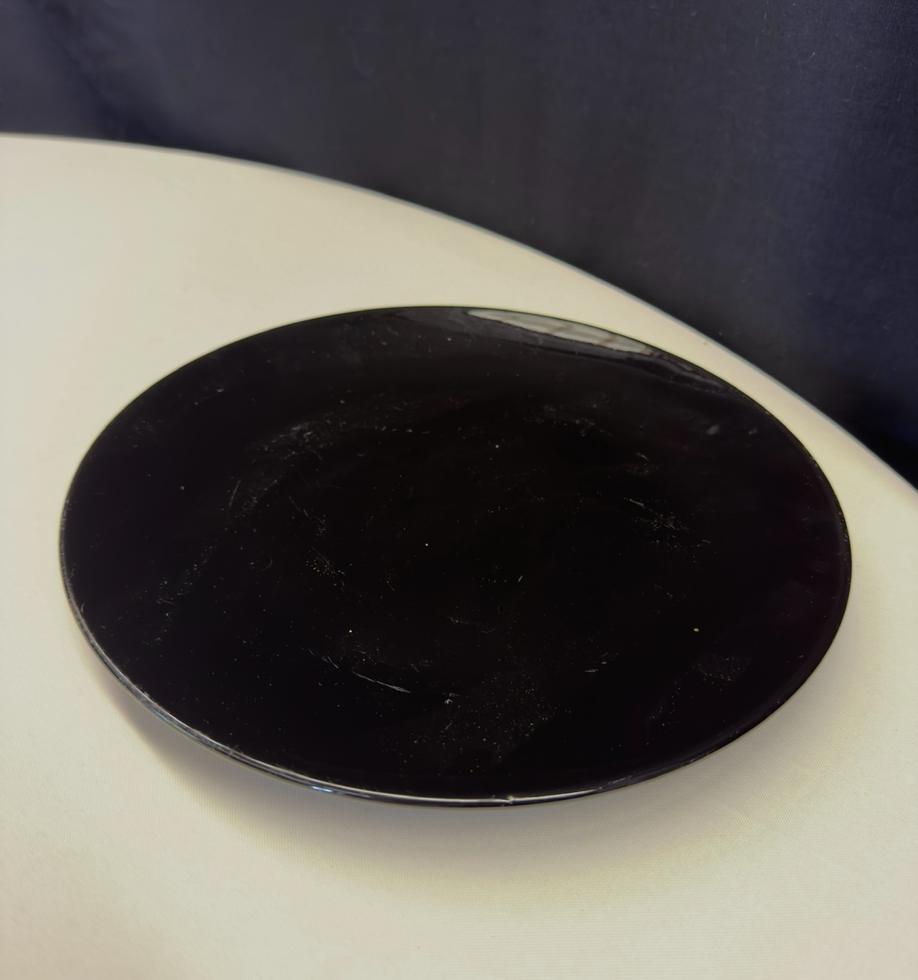 Black Dinner Plate