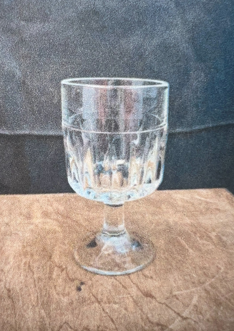 RV Glassware Water Goblet Cut Glass Smooth Stem 10.5 oz