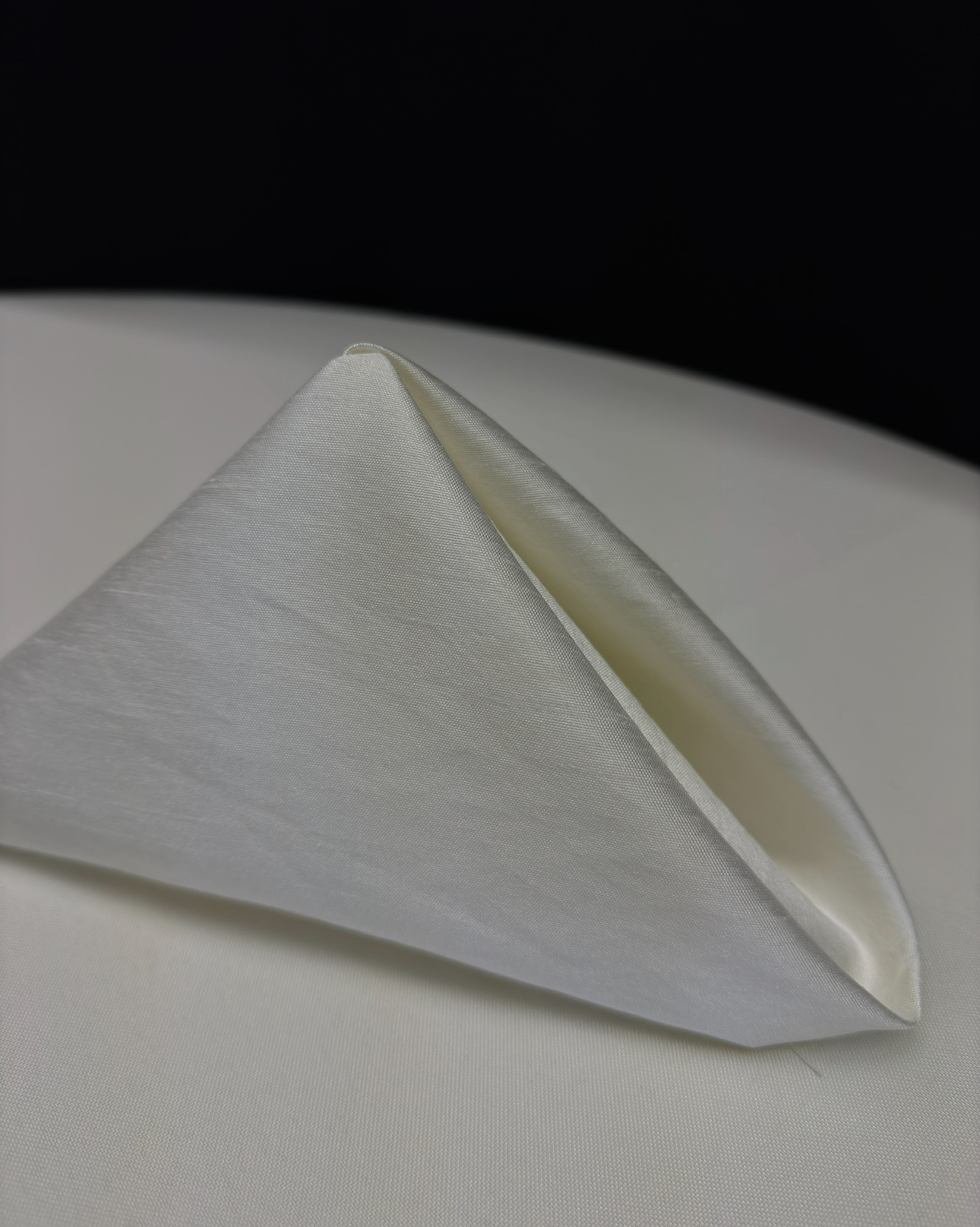 Napkin IVORY L POLY 17" SHANTUNG SILK