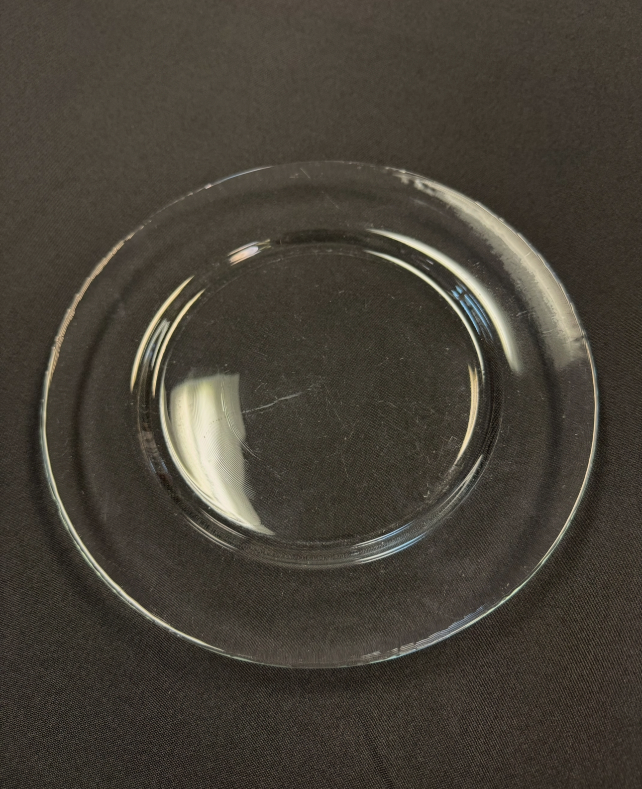 Clear Glass Dessert Dinner Plate