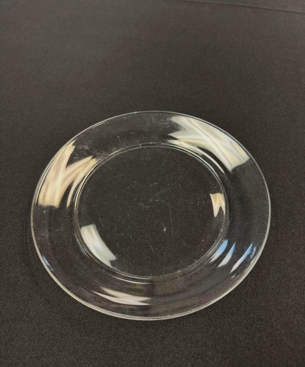 Clear Glass Dessert Plate
