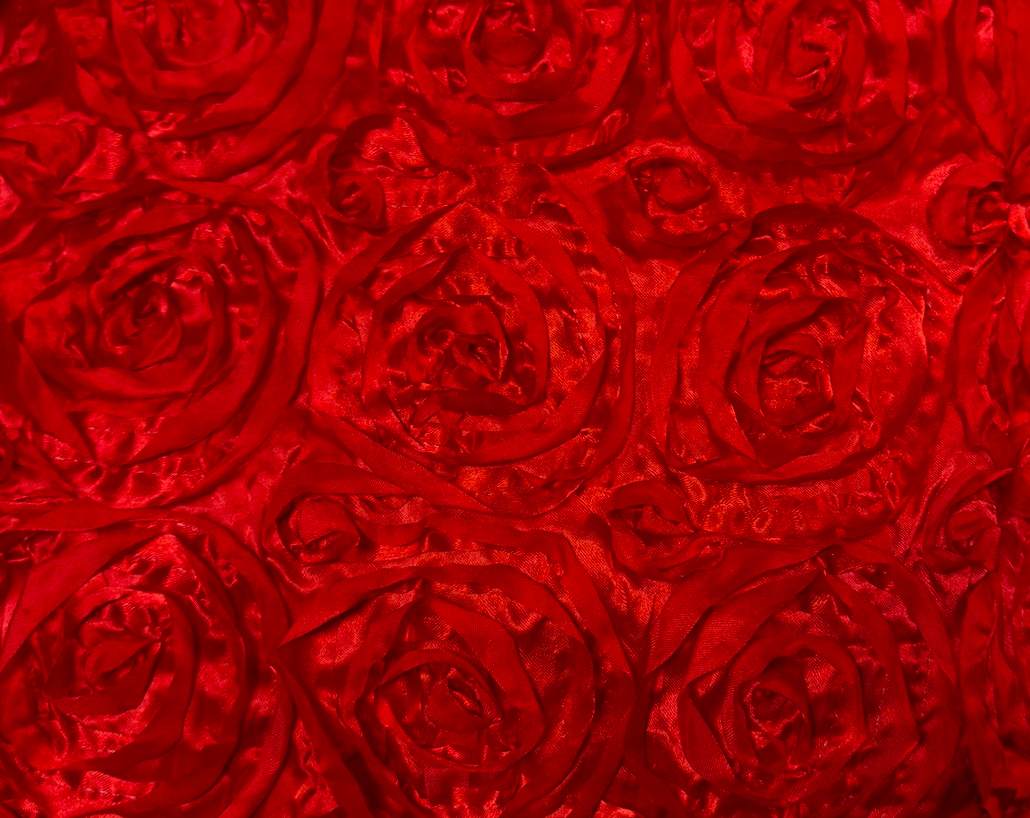 Drape 5'w x 12't ROSETTE RED