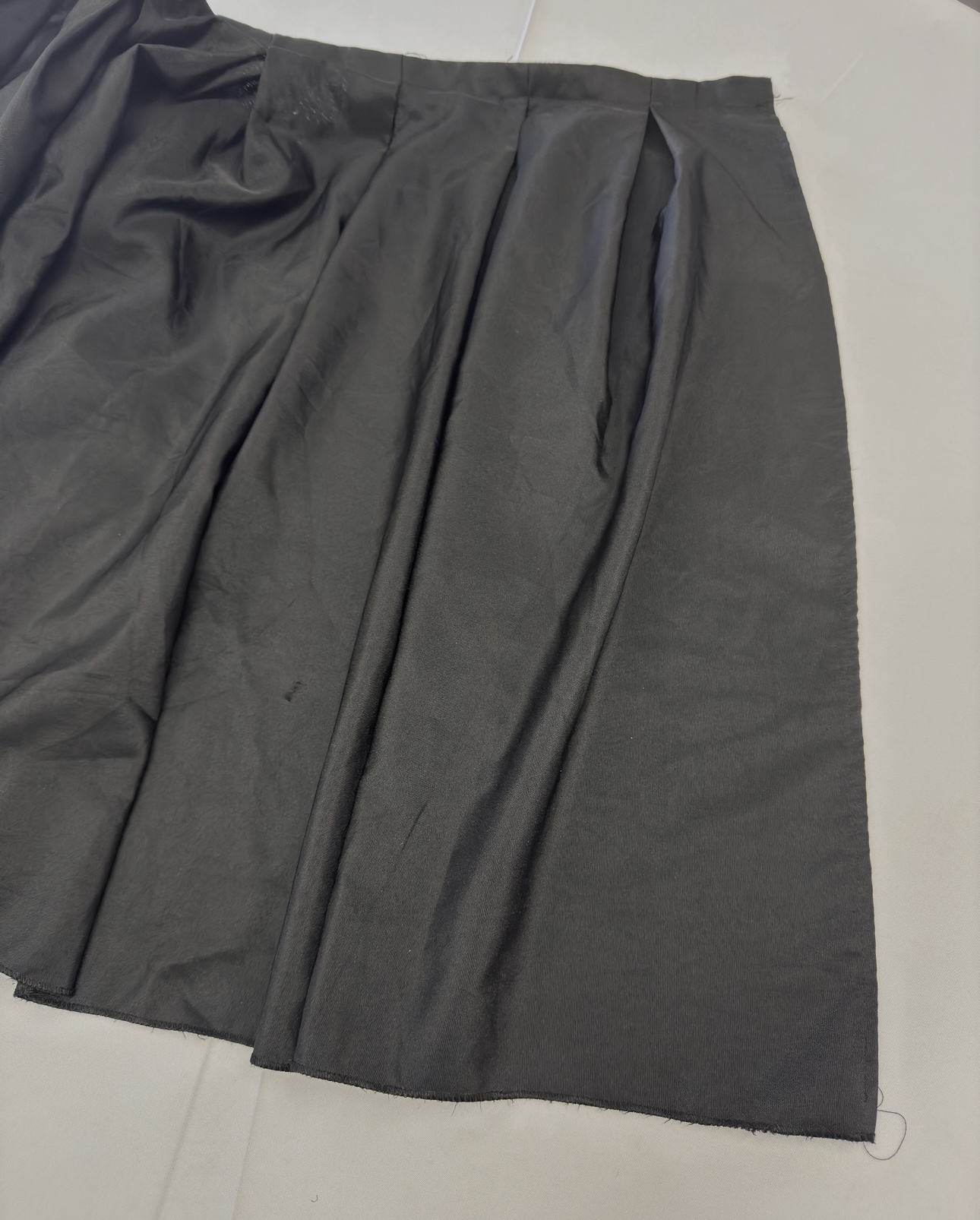 Stage Skirting 30"T X 21'L Black pleaded