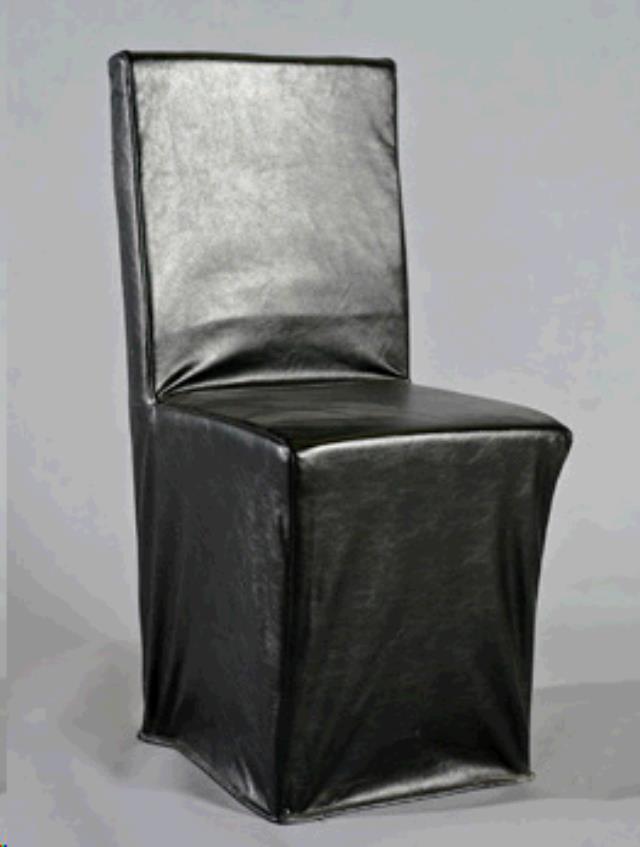 Chiavari Black Leather Cover
