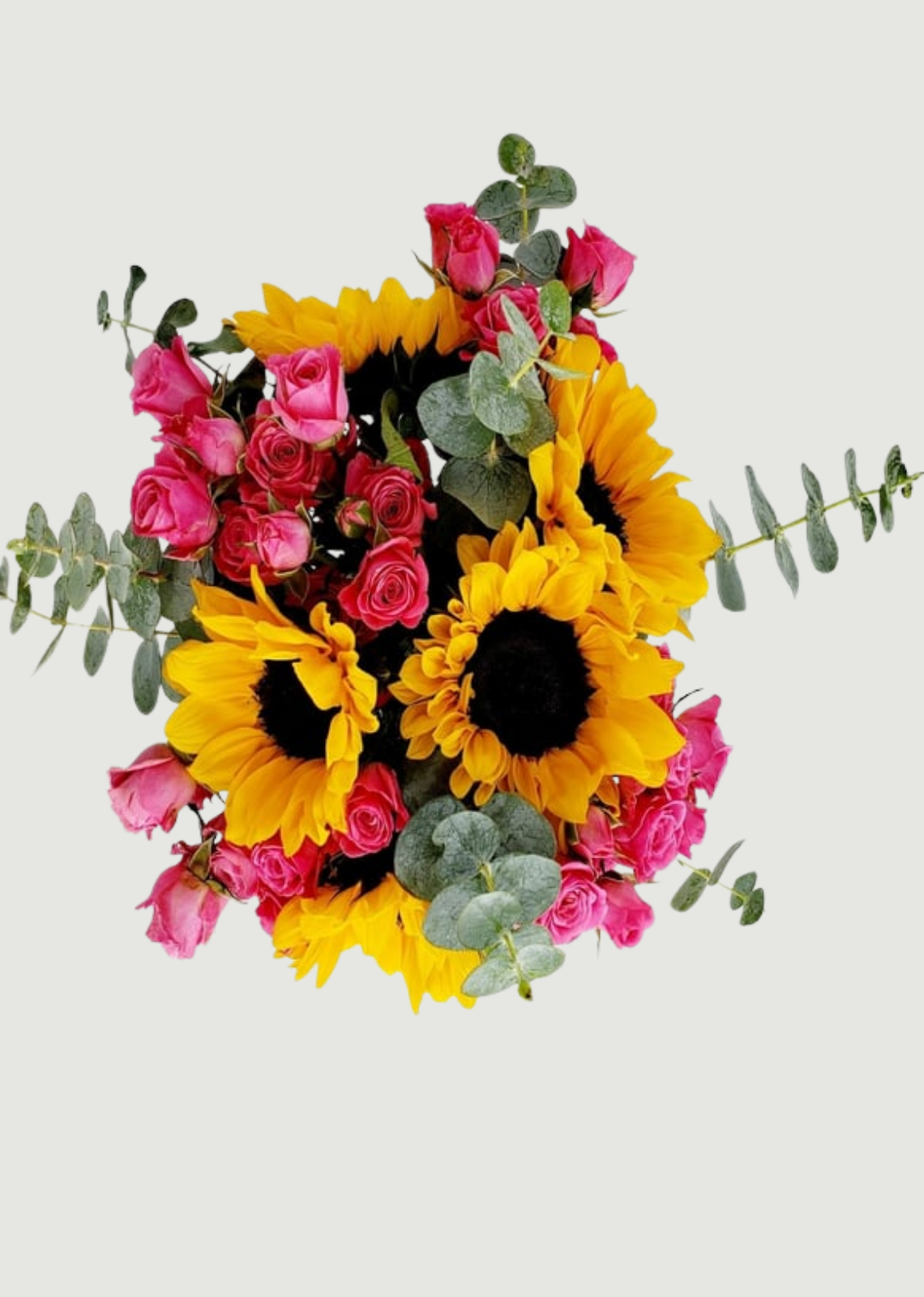 Vista previa de Jarrón de Girasoles y Mini Rosas Rositas - imagen 3