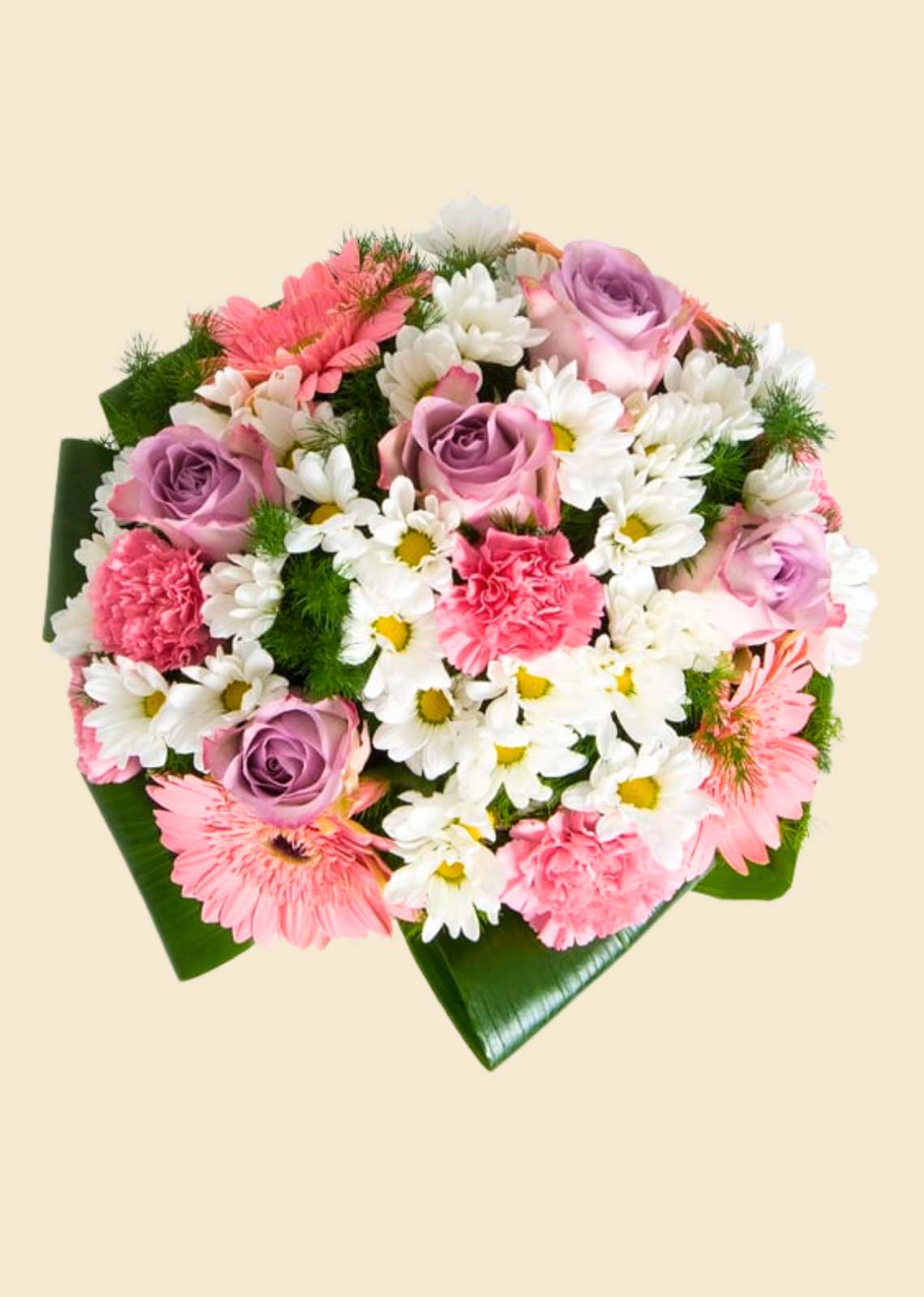 Pré-visualização de Vase with Daisies, Pink Gerberas, and Carnations - imagem 2