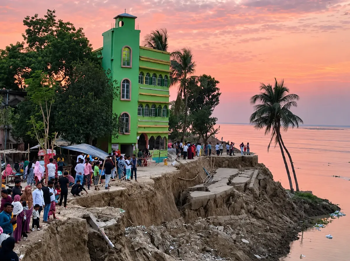 মুর্শিদাবাদের তারানগরের ভাঙনের পিছনে কি বাংলাদেশের বালি মাফিয়া?