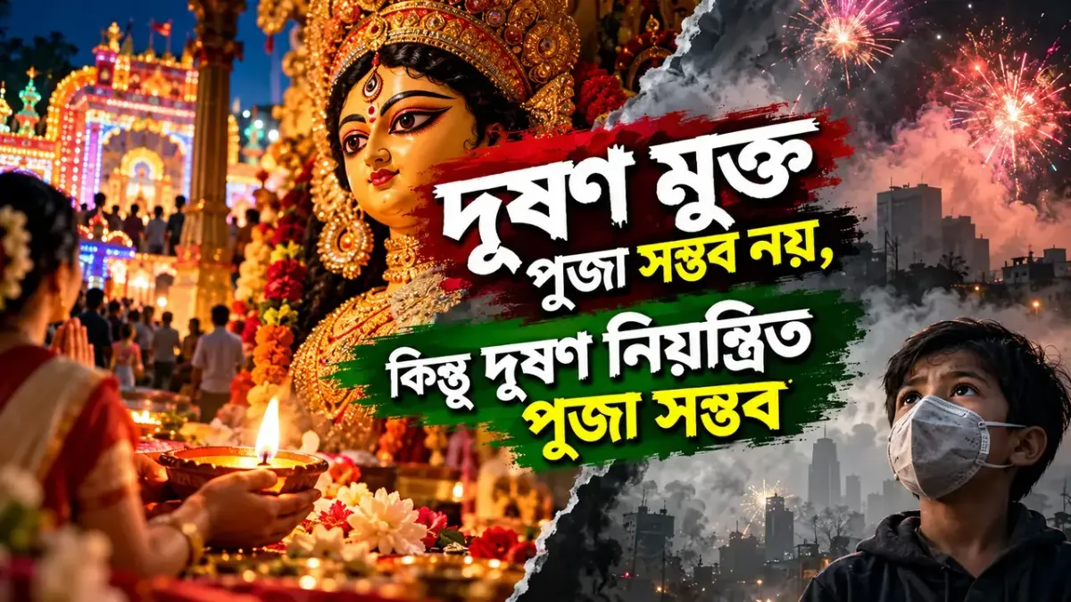 দূষণ মুক্ত পুজা সম্ভব নয়, কিন্তু দূষণ নিয়ন্ত্রিত পুজা সম্ভব 