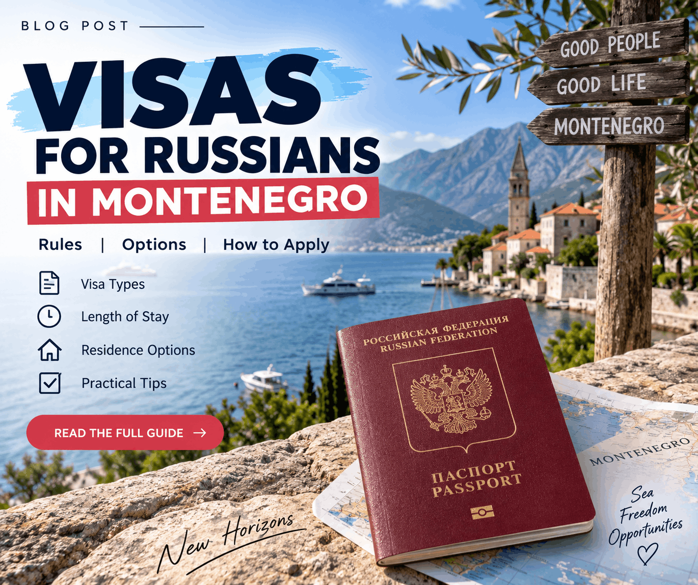 Visas for Russia, Turkey and Azerbaijan — What It Means for Your Property in Montenegro