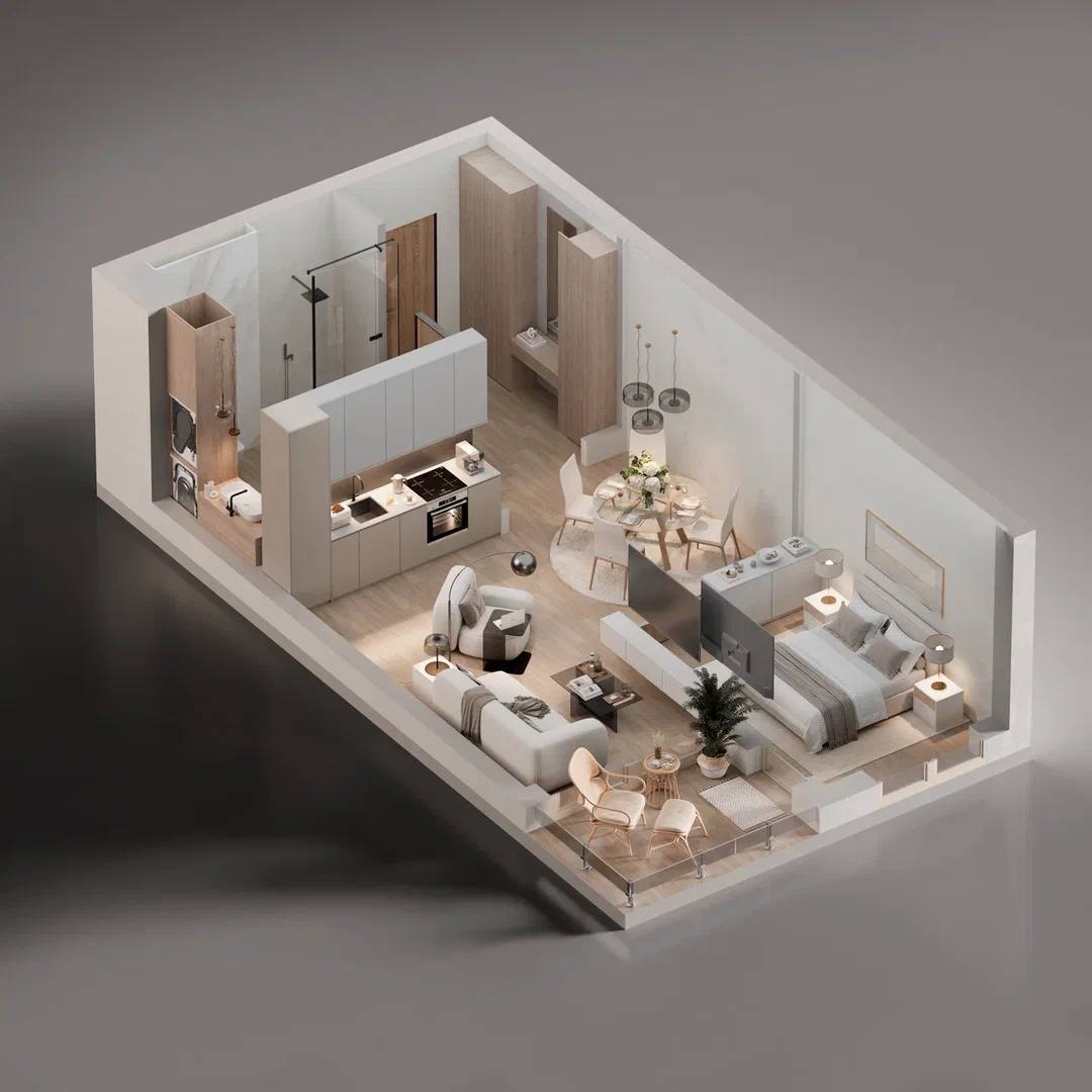 1-bedroom apartment with sea view in SEASIDE complex 3