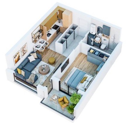 1-bedroom apartment with sea view in Novi Bar 9