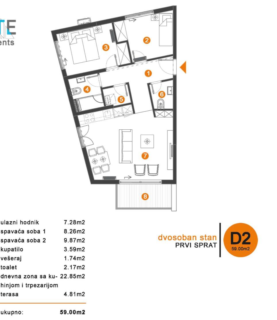 Luxury 2 Bedroom Apartment in Tivat 8